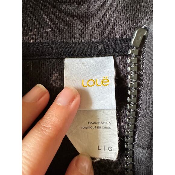 Lole Yonder Black Sweater Full Zip Jacket Size Large - Picture 2 of 7